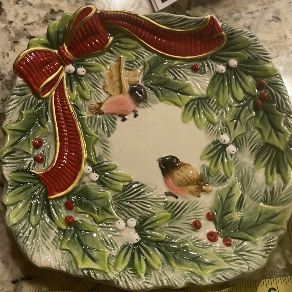 Fitz and Floyd Santa’s Forest Friends Plate
